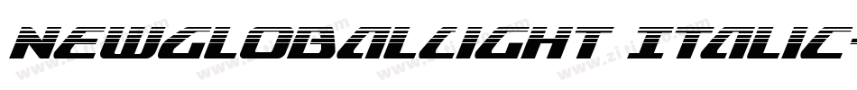 NewGlobalLight Italic字体转换